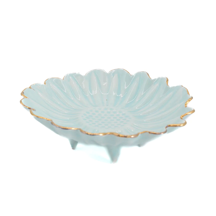 Candy Dish Sky Blue with Legs