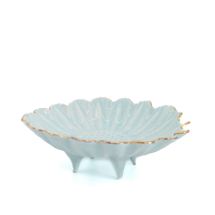 Candy Dish Sky Blue with Legs