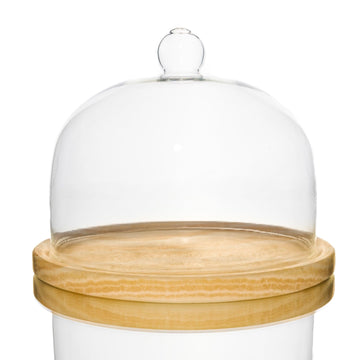Cake Dome With Neutral Alabaster Platter