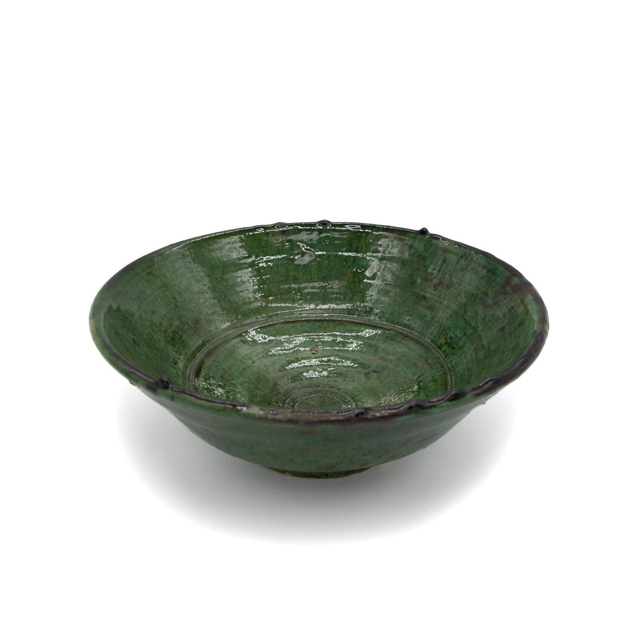 Handmade Green Serving Bowl