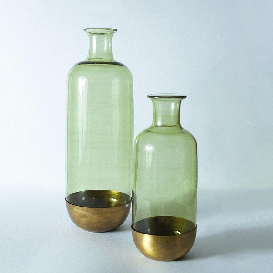 Vases Green Set of 2