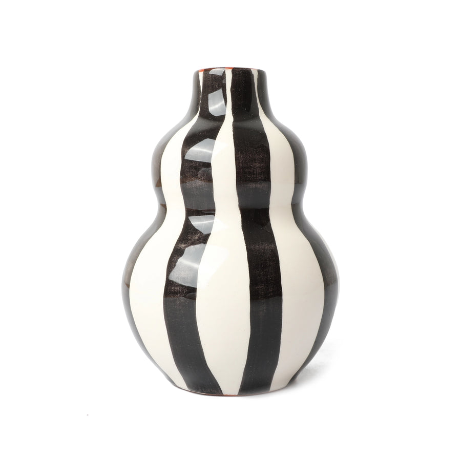 Bold Gourd Vase Black