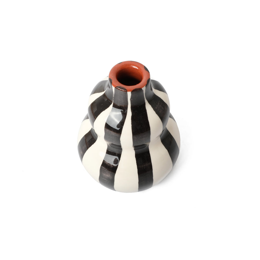 Bold Gourd Vase Black