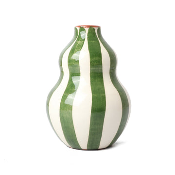Bold Gourd Vase Dark Green