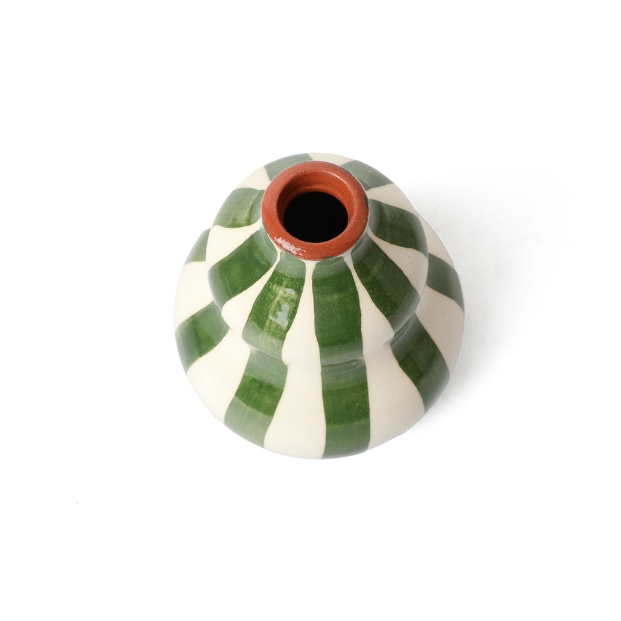 Bold Gourd Vase Dark Green