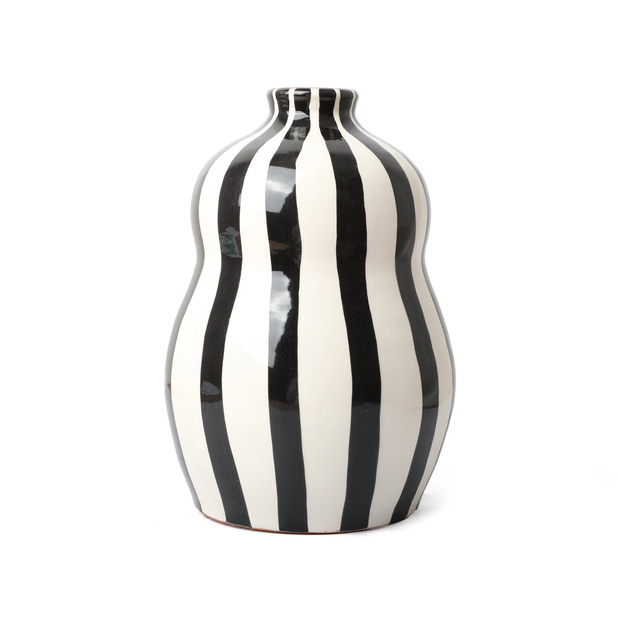 Bold Gourd Vase Black