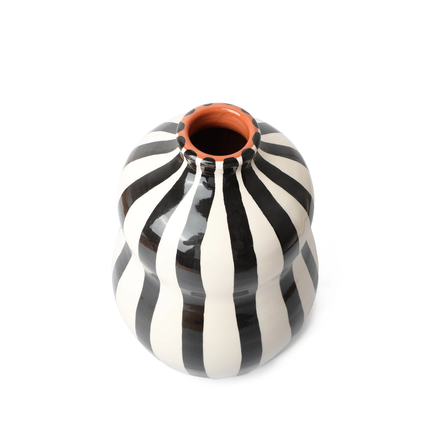 Bold Gourd Vase Black