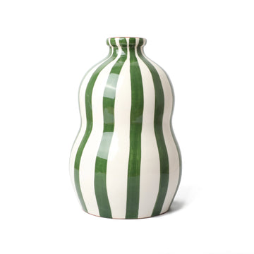 Bold Gourd Vase Dark Green