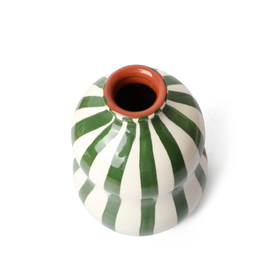 Bold Gourd Vase Dark Green