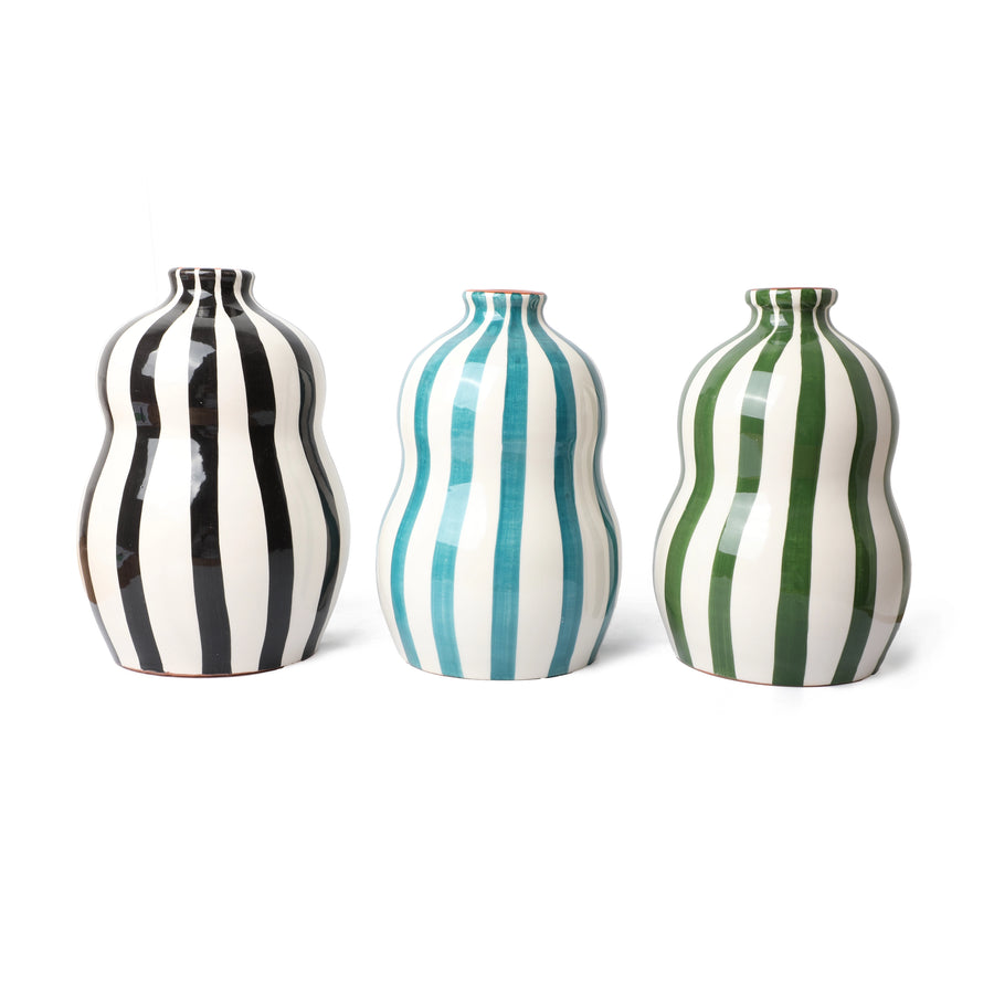 Bold Gourd Vase Dark Green