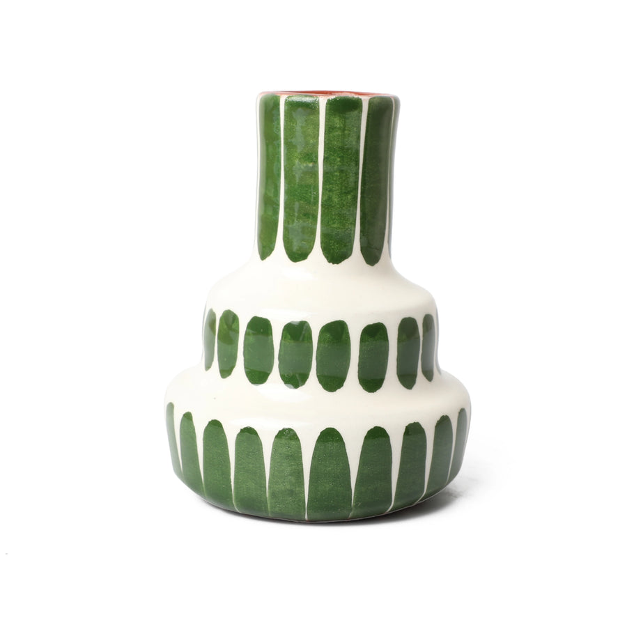 Stepped Vase Dark Green