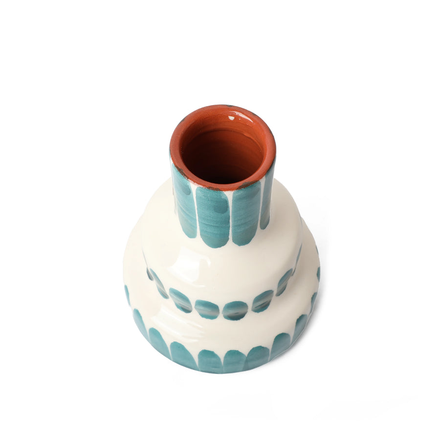 Stepped Vase Teal