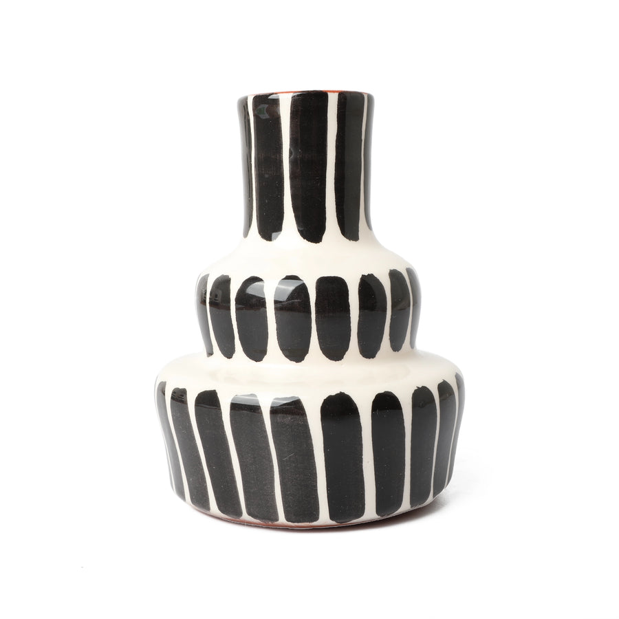 Stepped Vase Black