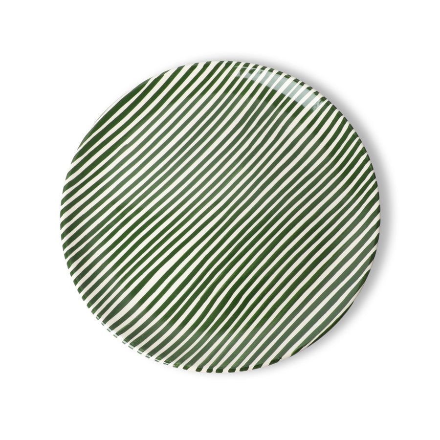 Stripe Plate Dark Green