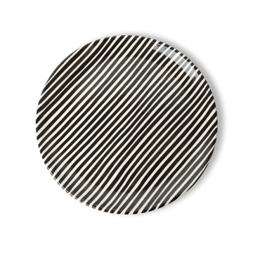 Stripe Plate Black