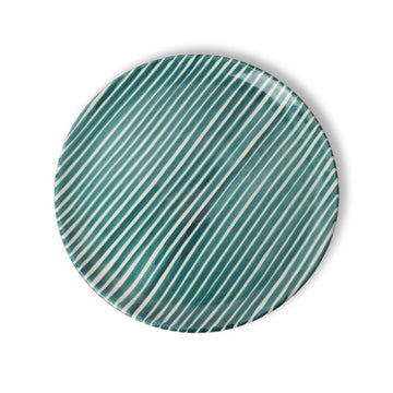 Stripe Plate Teal