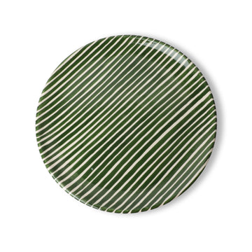 Stripe Plate Dark Green