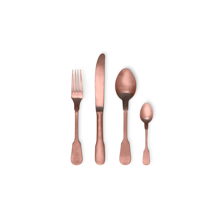 Classic Cutlery set Copper 24 Pcs