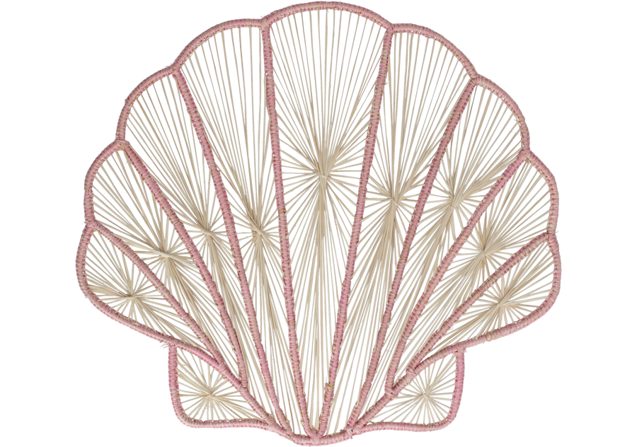 Seashell Placemats Pink Set of 2