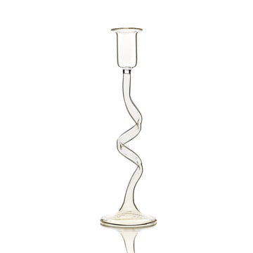 Candle Holder Twisted Gold