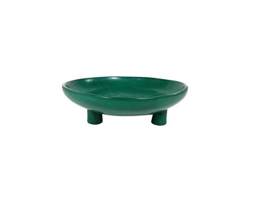 Tripod Serving Platter Green