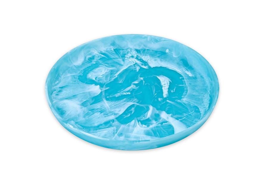 Round Platter Large Aqua