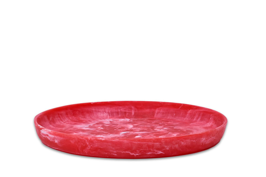 Round Platter Large Red