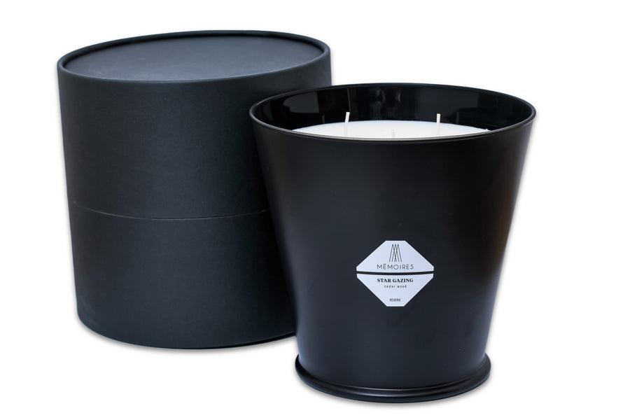 CEDARWOOD CANDLE 3500 Gr Black matte