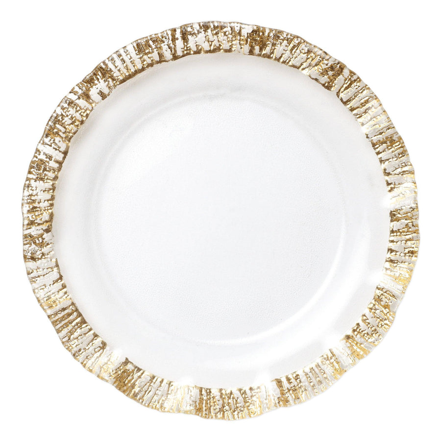 Rufolo Glass Service Plate Gold