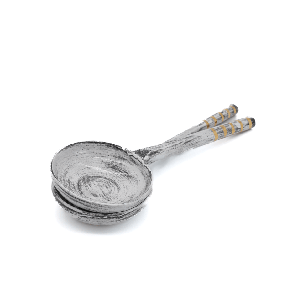 Serving Spoons Rustic Grey Set of 2