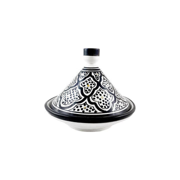 Patterned Tajine Serving Dish Black